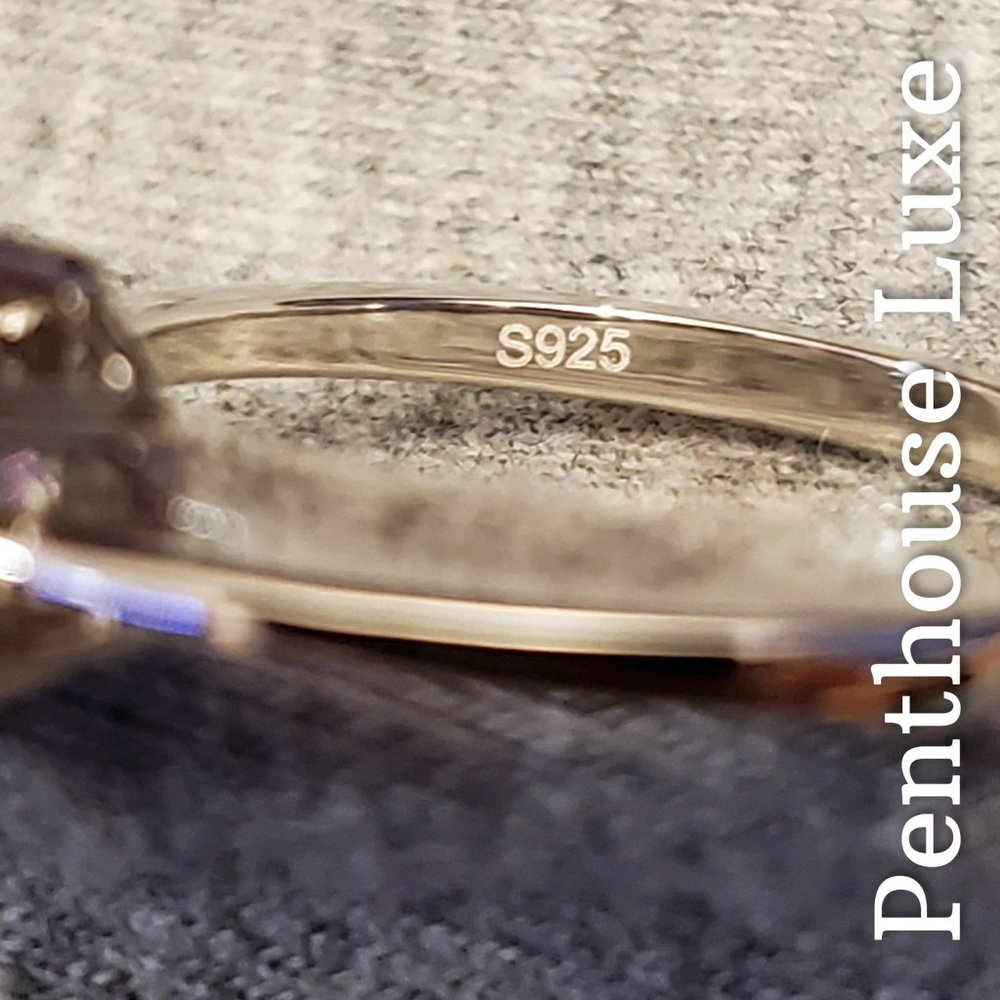 🔥 CLEARANCE! Purple Amethyst Sterling Silver Ring - Picture 3 of 6